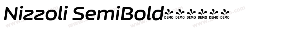 Nizzoli SemiBold字体转换
